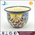 YSfp0009 Set of 2 handmade ceramic flower pot with round shape